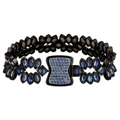 Moonstone and Blue Sapphire Bracelet by Zoltan David
