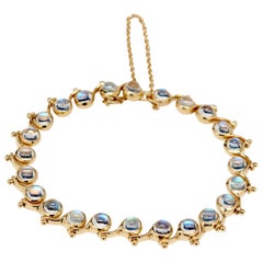 Moonstone and Gold Bracelet