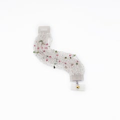 Moonstone and Multi-Color Tourmaline Multistring Bracelet