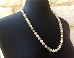 Moonstone Beaded Necklace