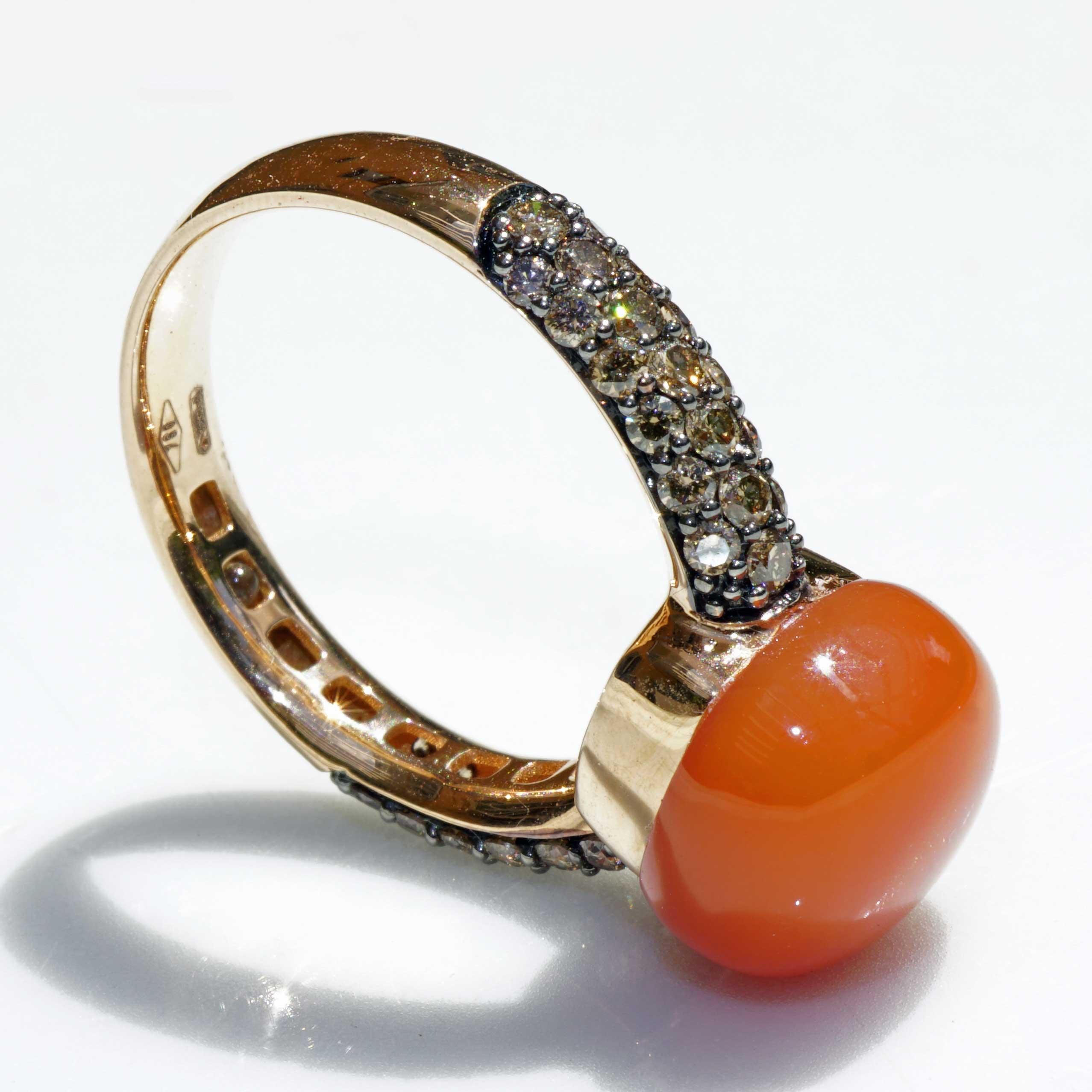 Brilliant Cut Moonstone Brilliant Ring 7.30 ct 0.68 ct elegant Winter Colors 7.30 ct 0.68 ct For Sale
