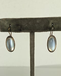Moonstone Cabochon Oval Earrings