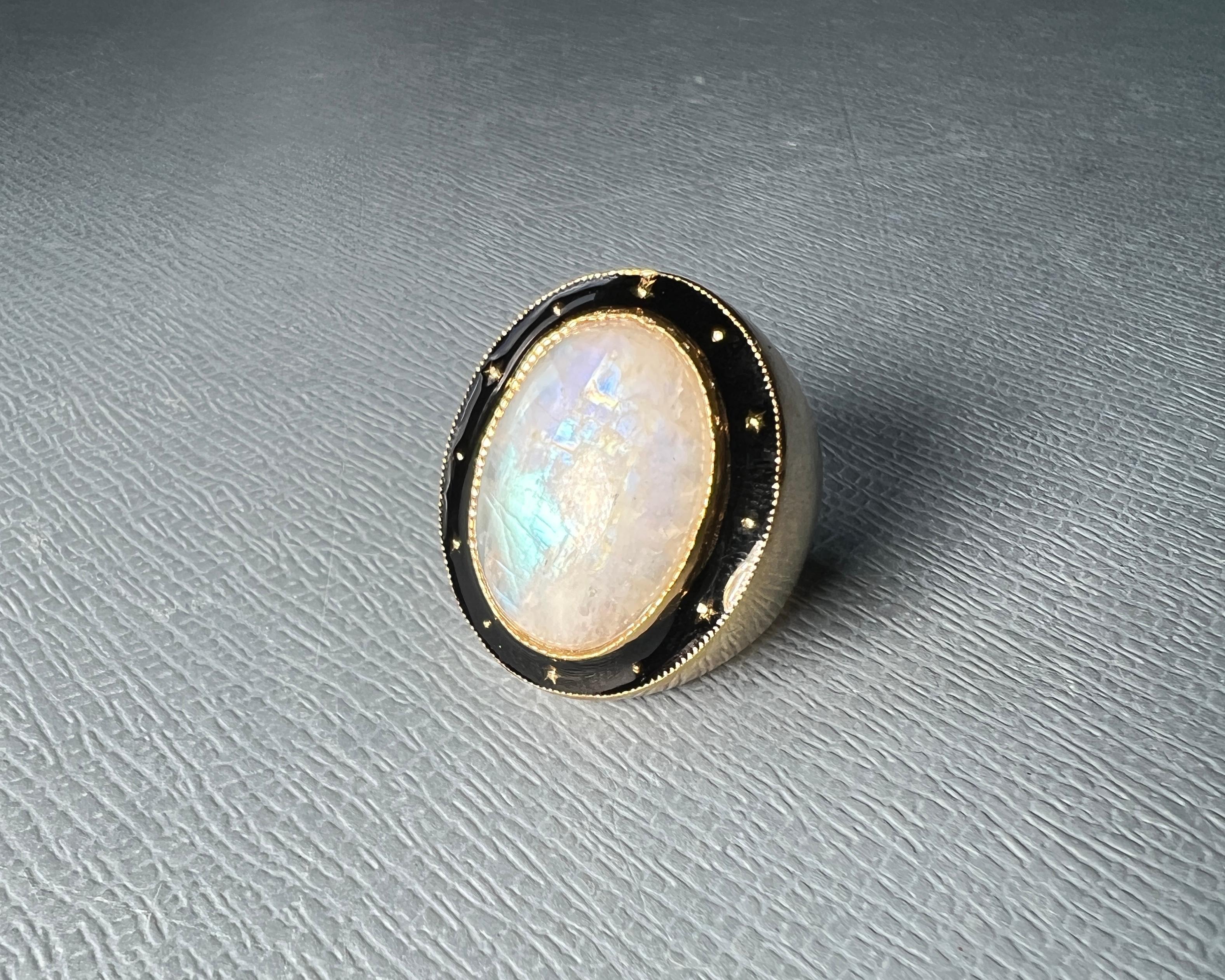 Victorian Moonstone Cocktail Ring For Sale