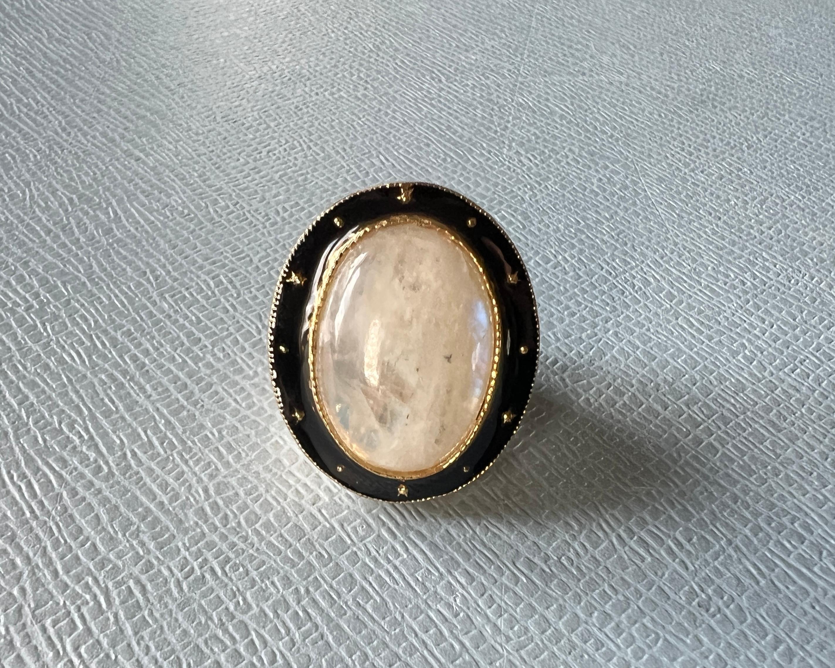 Moonstone Cocktail Ring For Sale 1
