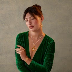 Emma Chapman Moonstone Gold Plate Dangle Earrings