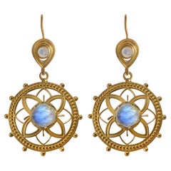 Pendants d'oreilles - Pierre de lune