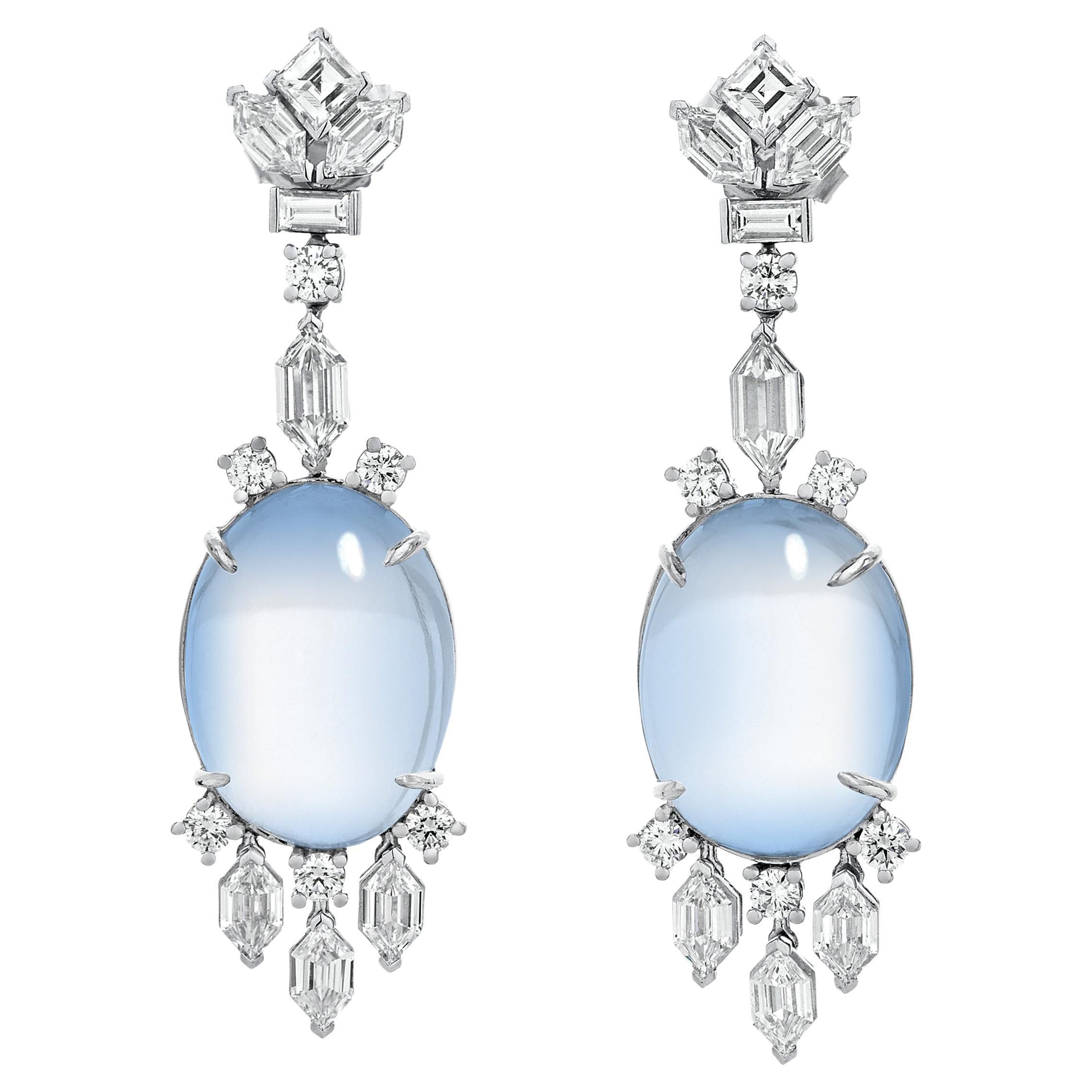 Retro Moonstone Earrings