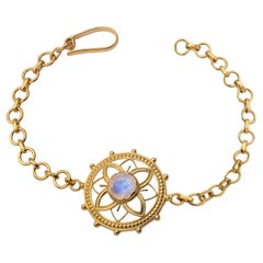Moonstone Gold Plated Bracelet