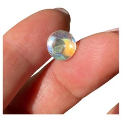 Moonstone natural gemstone 5.09 ct., Sugarloaf cabochon, Certificate! Madagascar