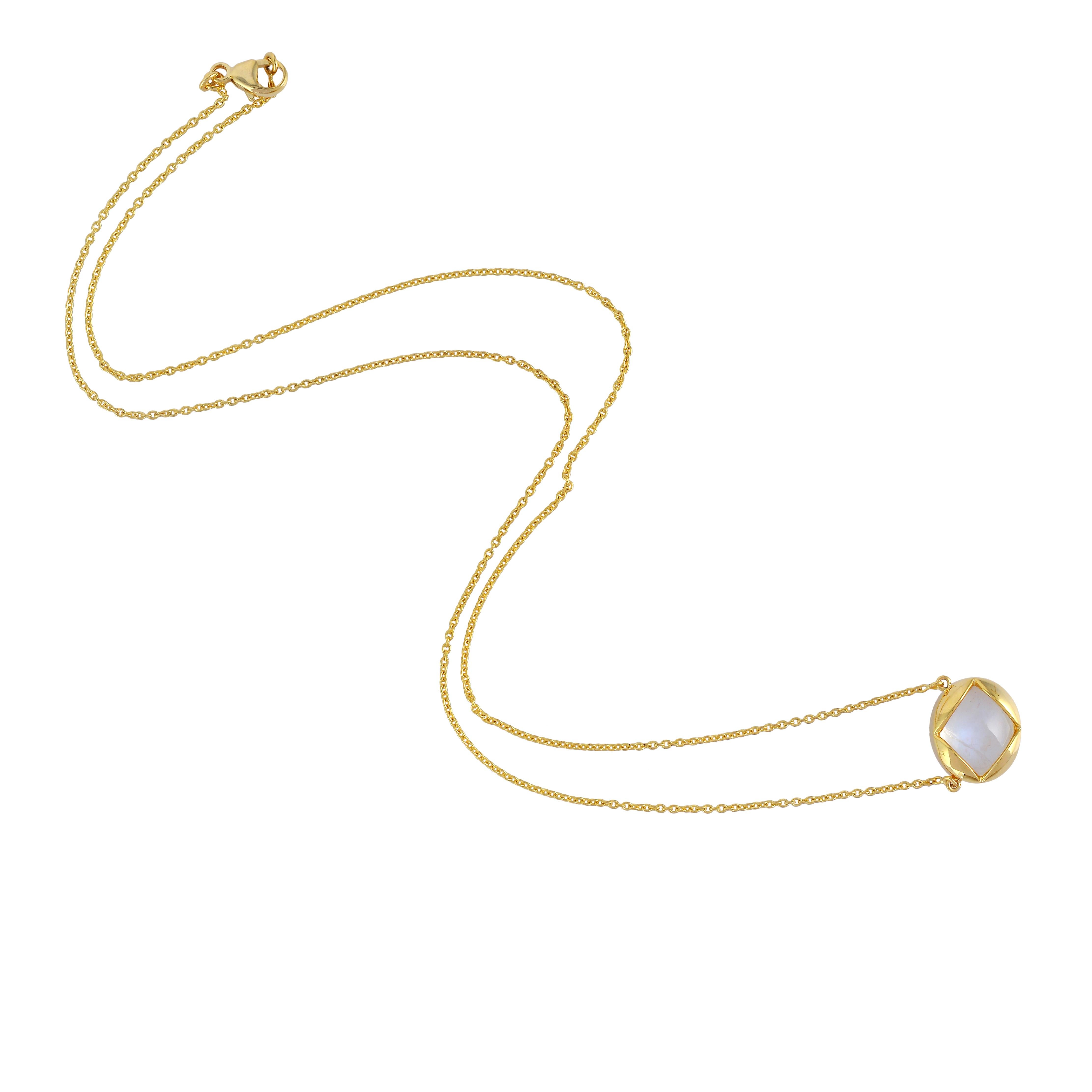 Chaîne collier pendentif en or jaune 18 carats en vente 1