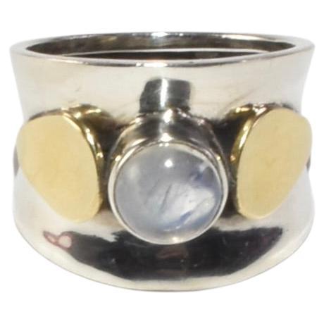 Moonstone Petal Ring
