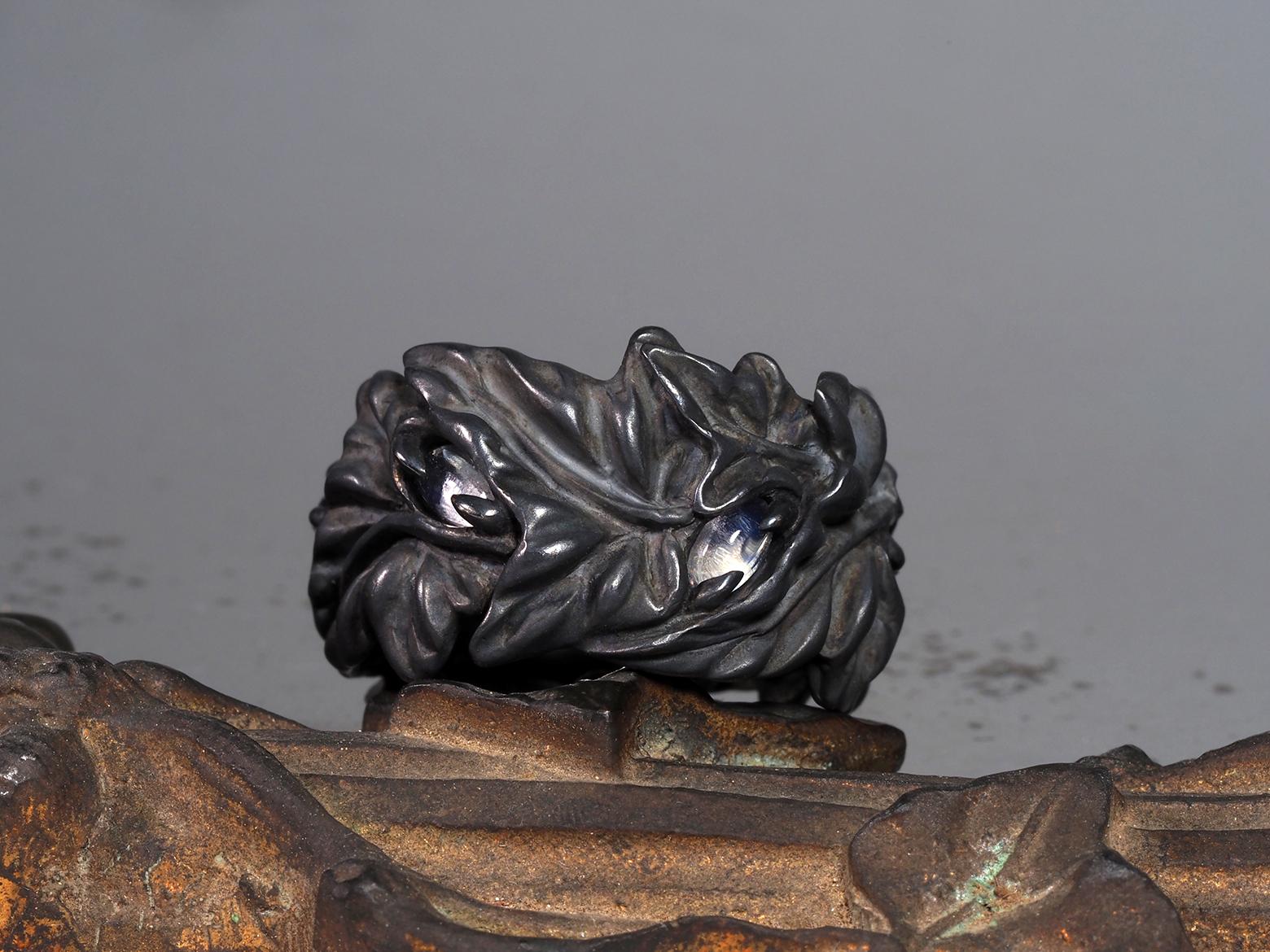 Moonstone ring Ivy collection nature inspired special person gift anniversary For Sale 5