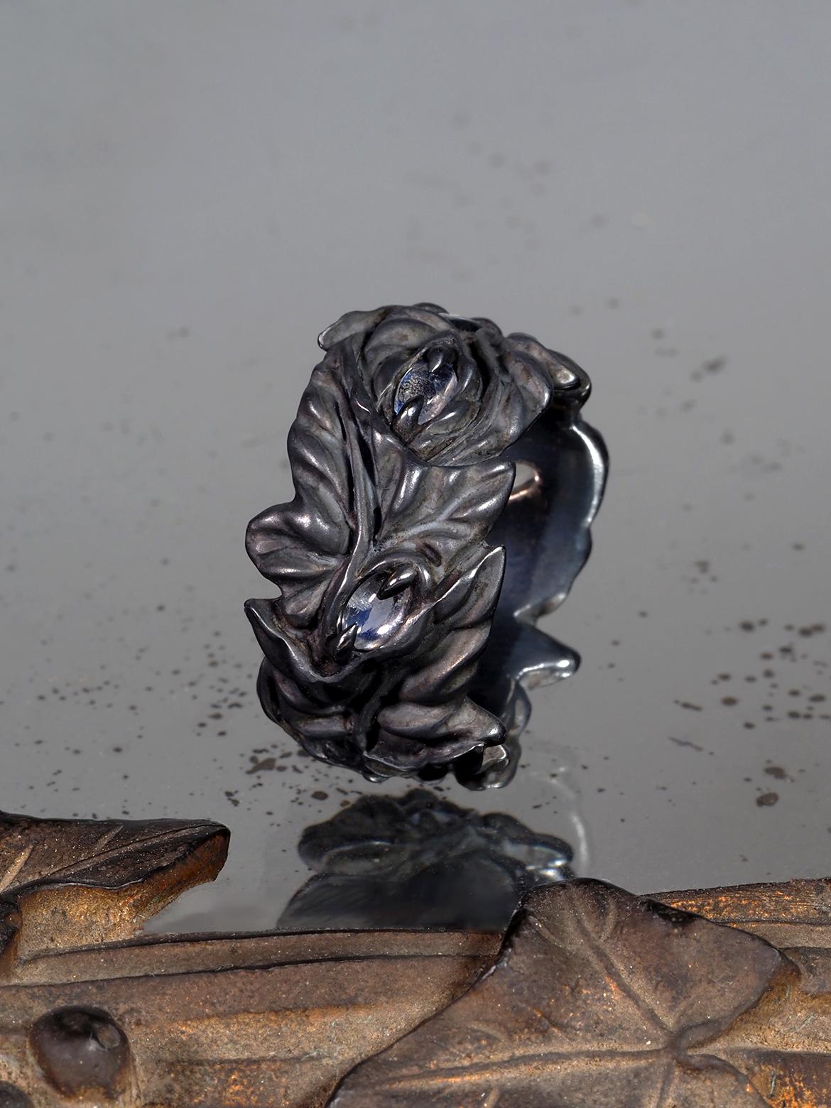 Moonstone ring Ivy collection nature inspired special person gift anniversary For Sale 1