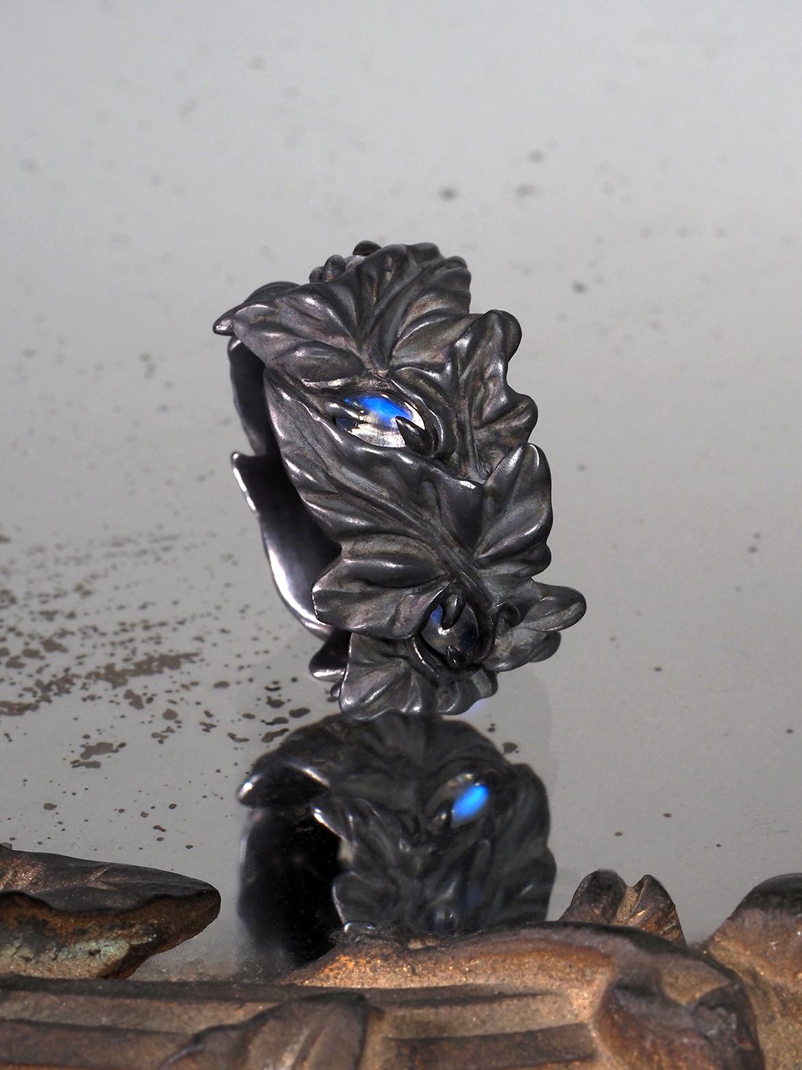 Moonstone ring Ivy collection nature inspired special person gift anniversary For Sale 2