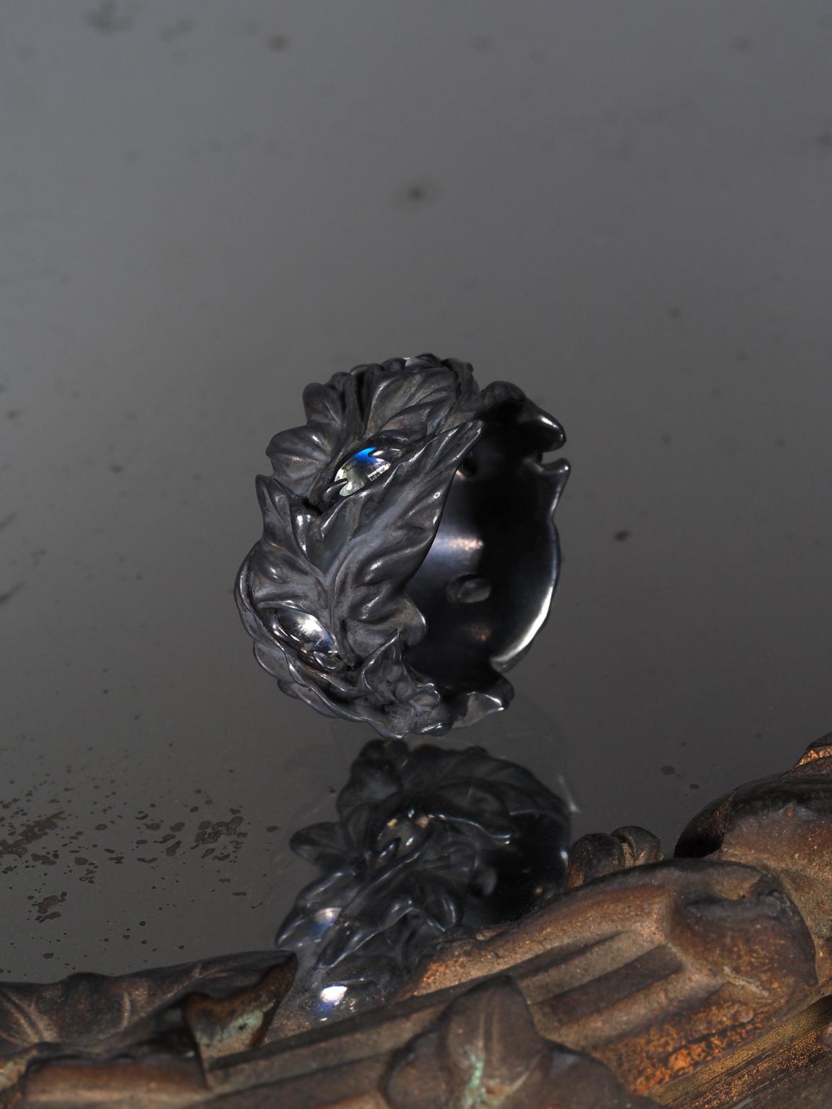 Moonstone ring Ivy collection nature inspired special person gift anniversary For Sale 3