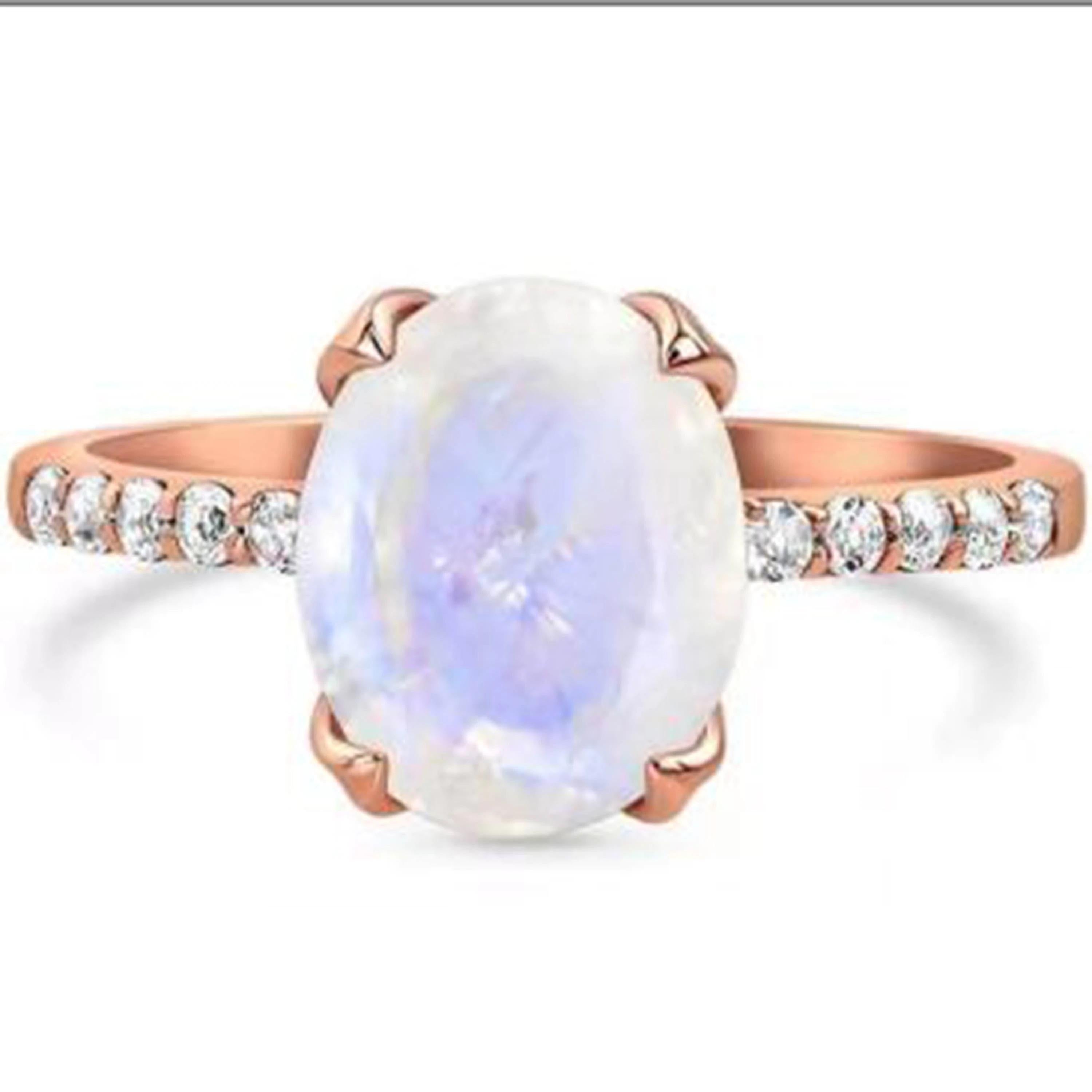 rainbow moonstone ring sterling silver