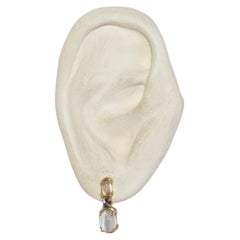 Vintage Moonstone Sapphire Earrings