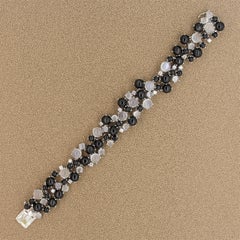 Moonstone Star Diopside Diamond Gold Bracelet