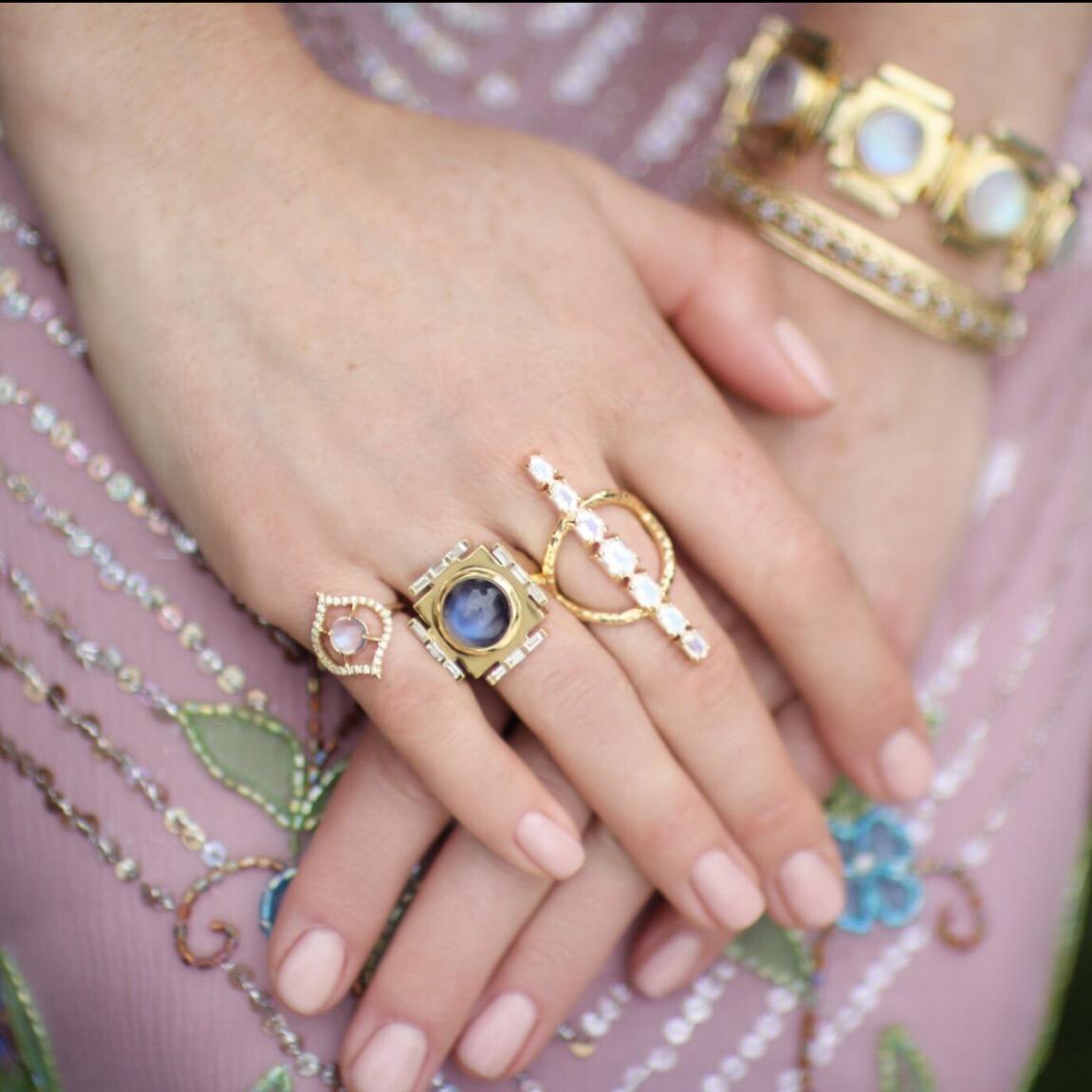 moonstone statement ring