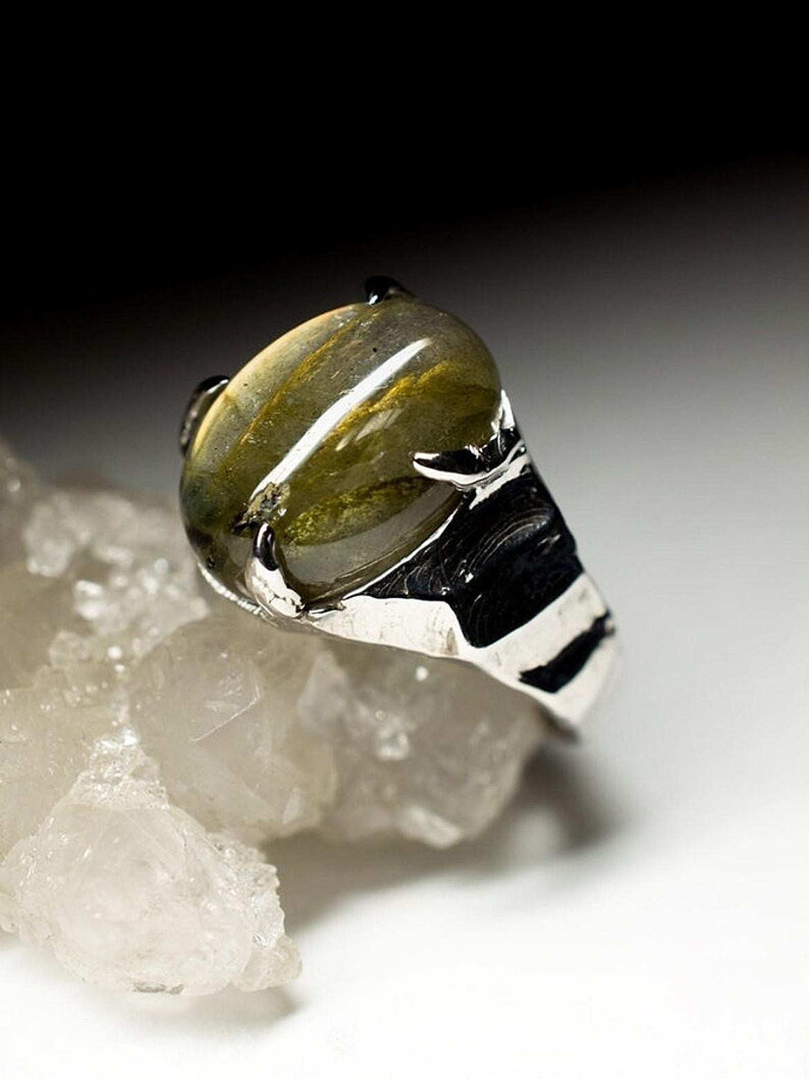 Moonstone Sterling Silver Ring Natural Labradorite Gemstone gift for Her For Sale 3