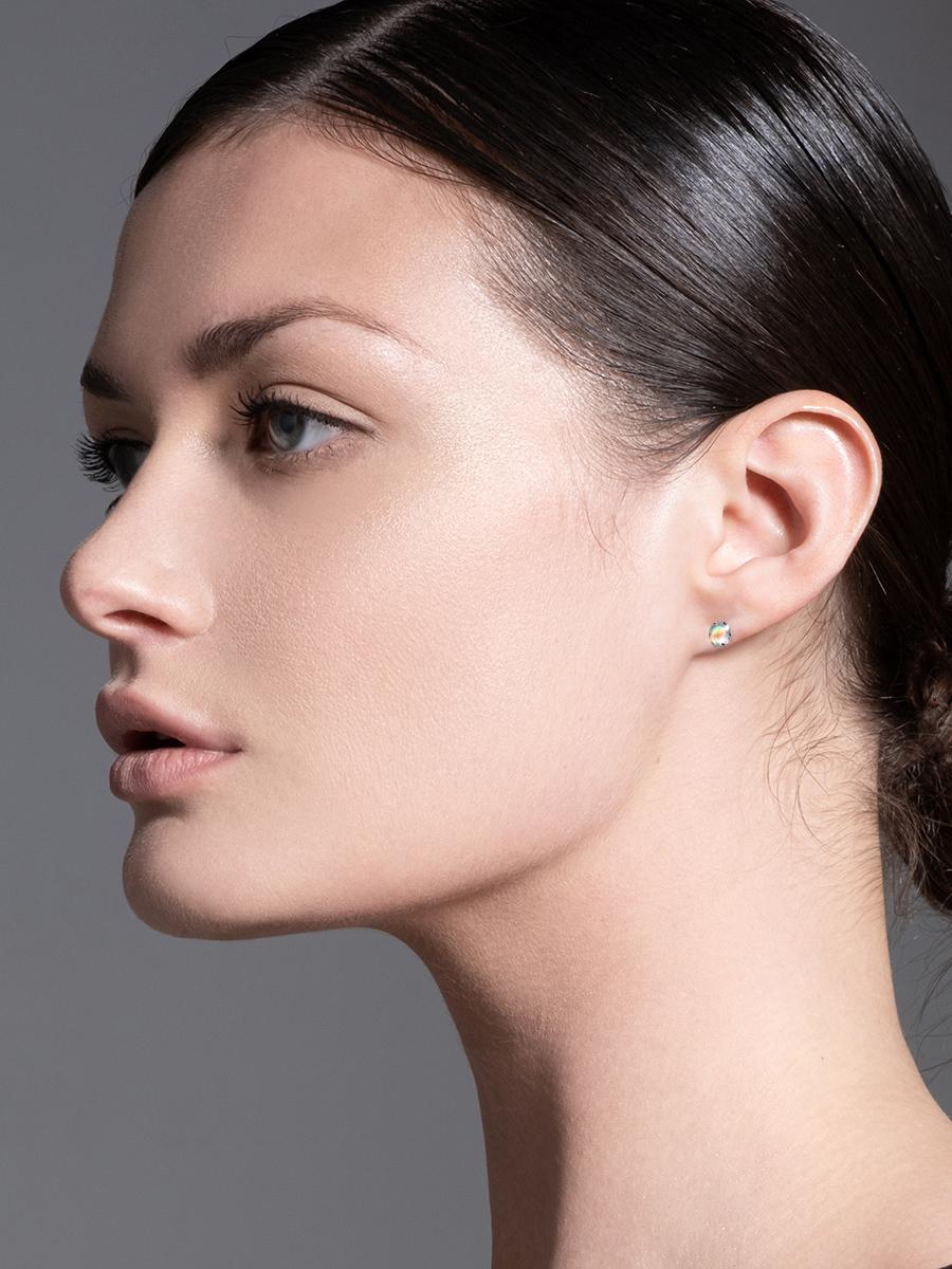 white gold moonstone earrings