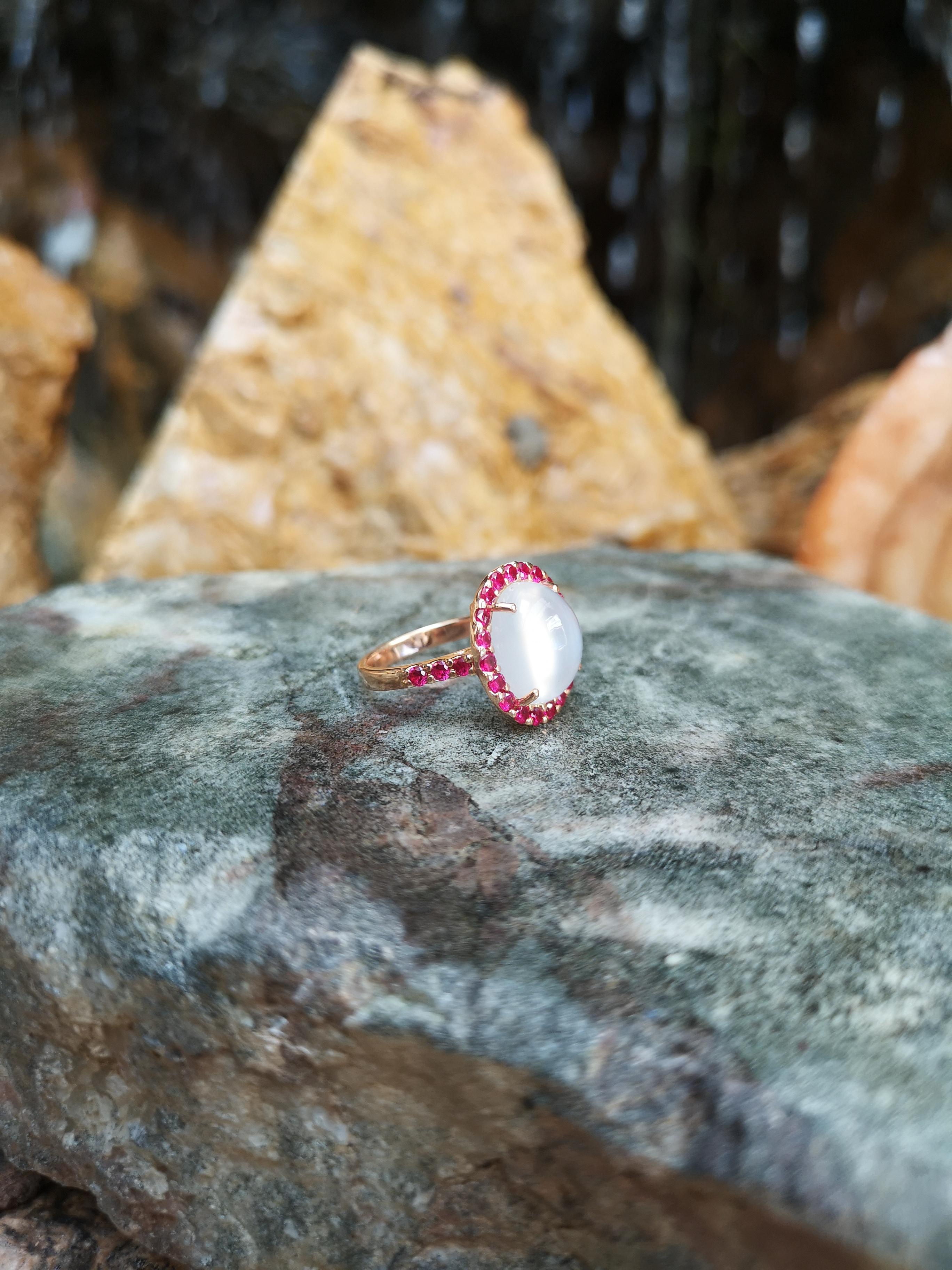 moonstone and ruby ring