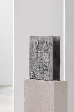 Vaso Moonwalk MW01, vaso in alluminio fuso a cera persa, edizione lunare