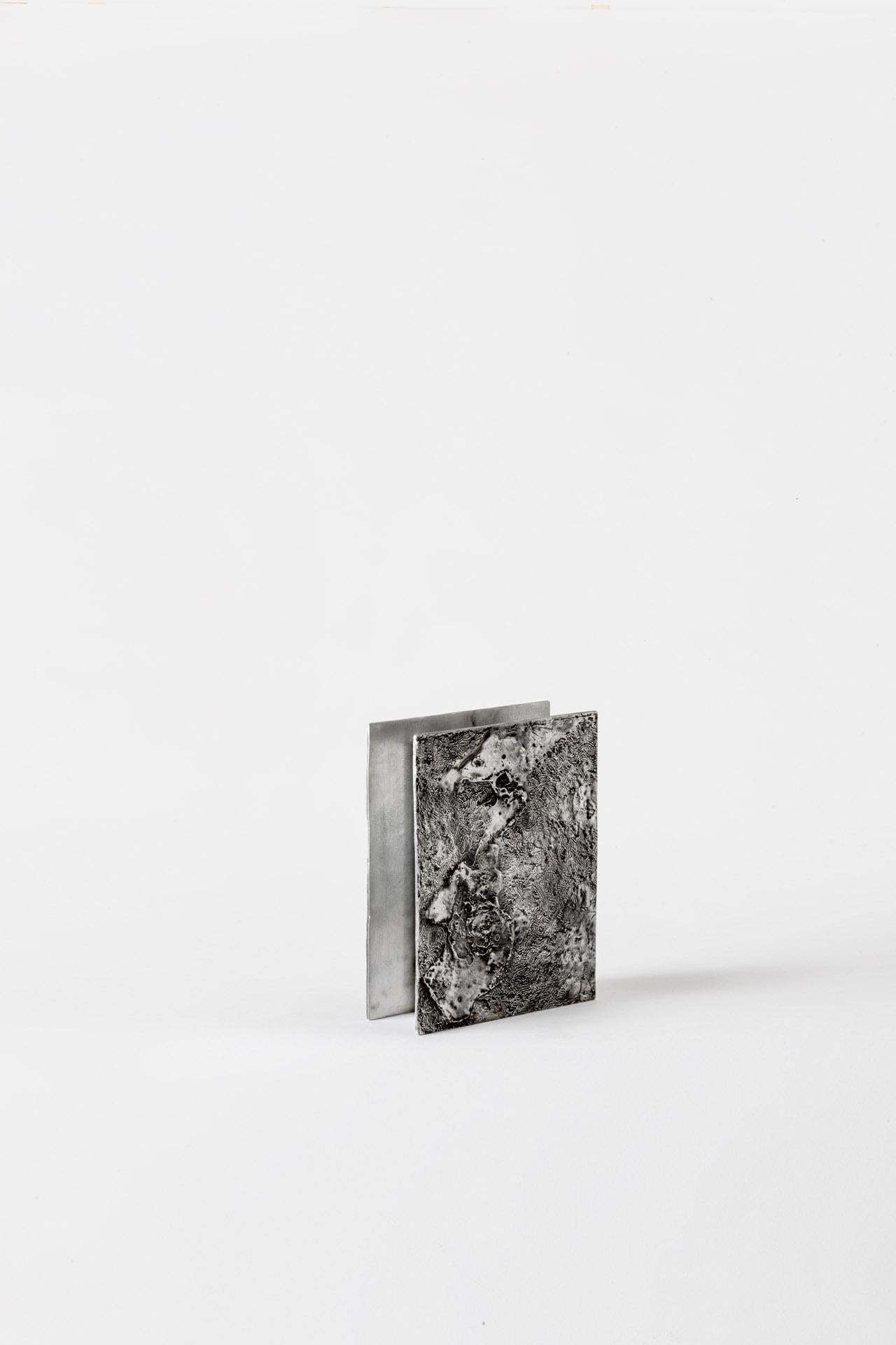Contemporary Moonwalk vase MW02, Aluminium Lost Wax Cast vase, Lunar Edition For Sale