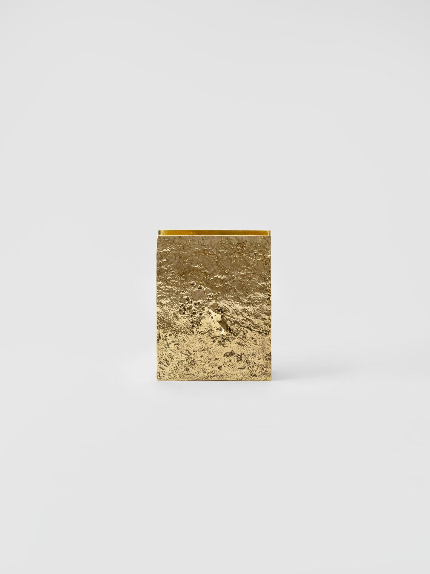 Calco Vaso Moonwalk MW08, Vaso in bronzo fuso, Edizione Lunare in vendita
