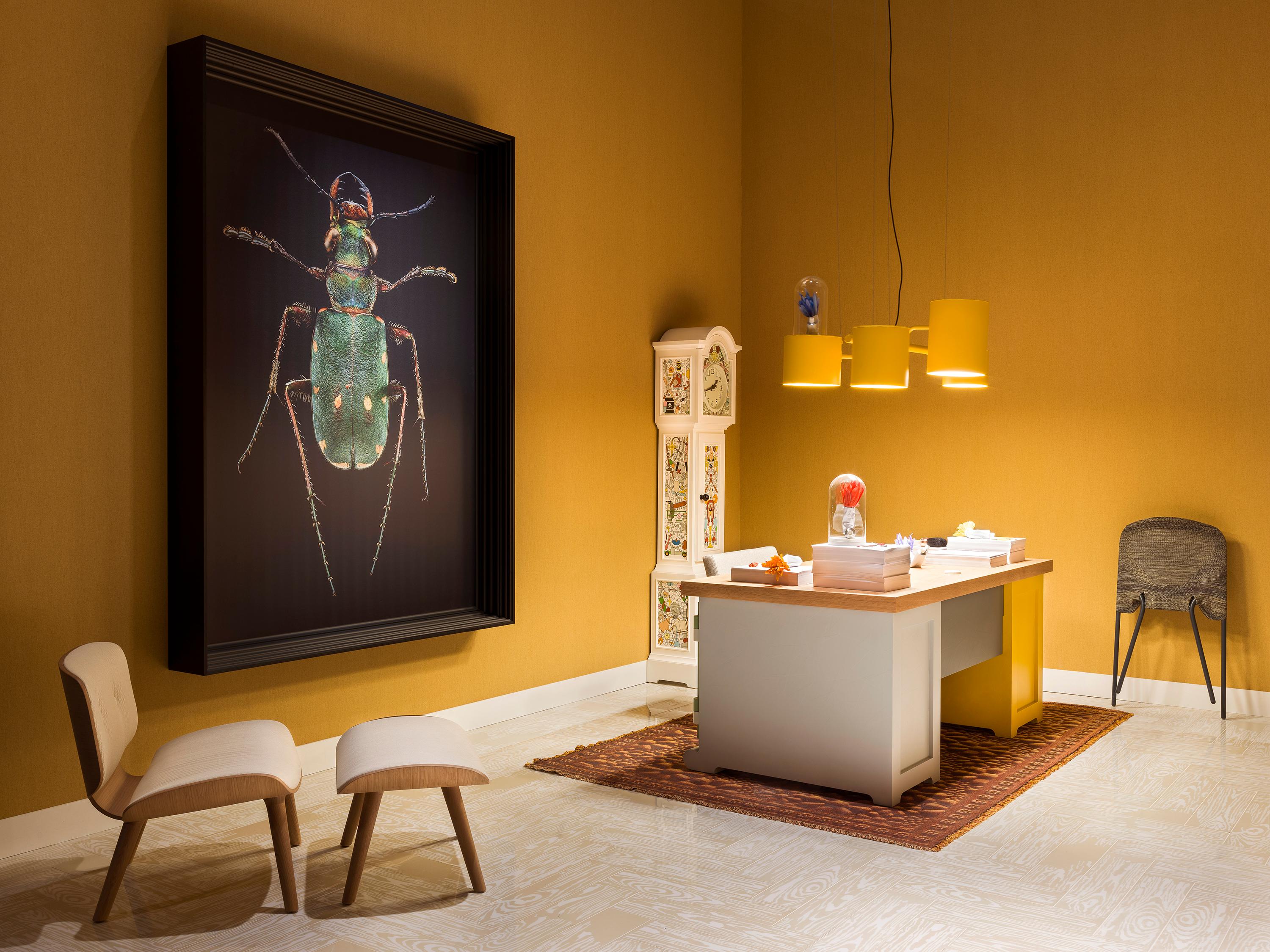 Dutch Moooi Altdeutsche Clock in Hand-Painted Pine by Studio Job For Sale