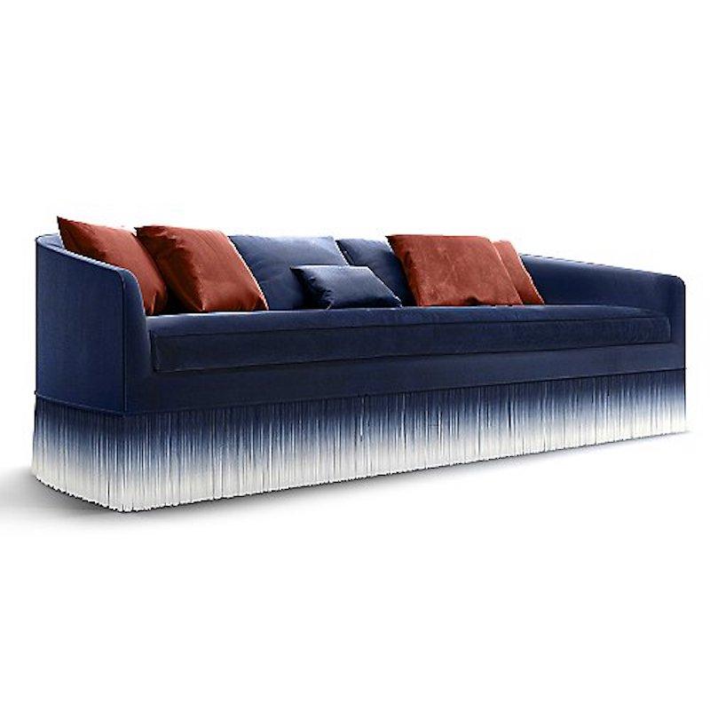 Moooi Amami Sofa by Lorenza Bozzoli in Blue, Light Grey or Dark Grey For Sale 4