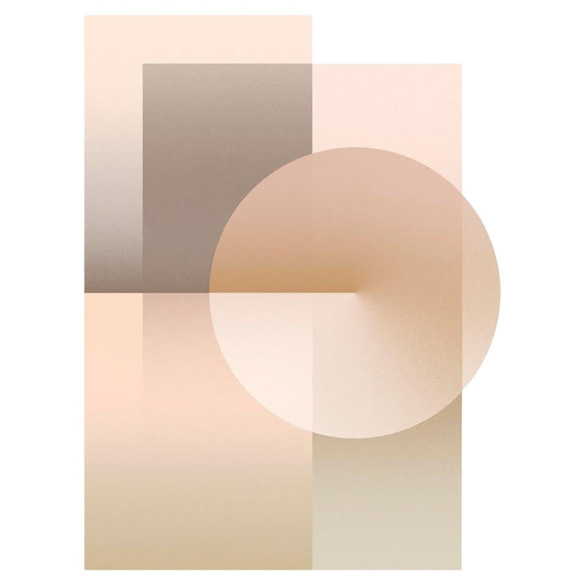 Moooi Angular Composition Sande Esche Teppich Farbe Zifferblatt Kollektion von Rive Roshan im Angebot