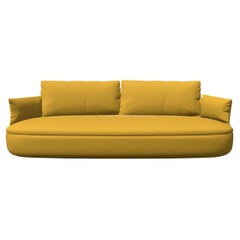 Moooi Bart Basic Sofa in Divina 3, 426 Yellow Upholstery