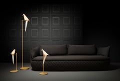 Divano Moooi Bart Basic con rivestimento Dodo Pavone Jacquard Grigio Scuro