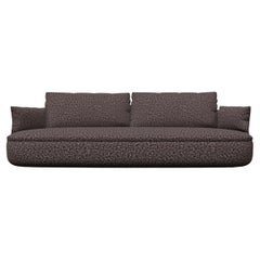 Moooi Bart: basic Sofa mit dunkelgrauer Jacquard-Polsterung aus Dodo Pavone