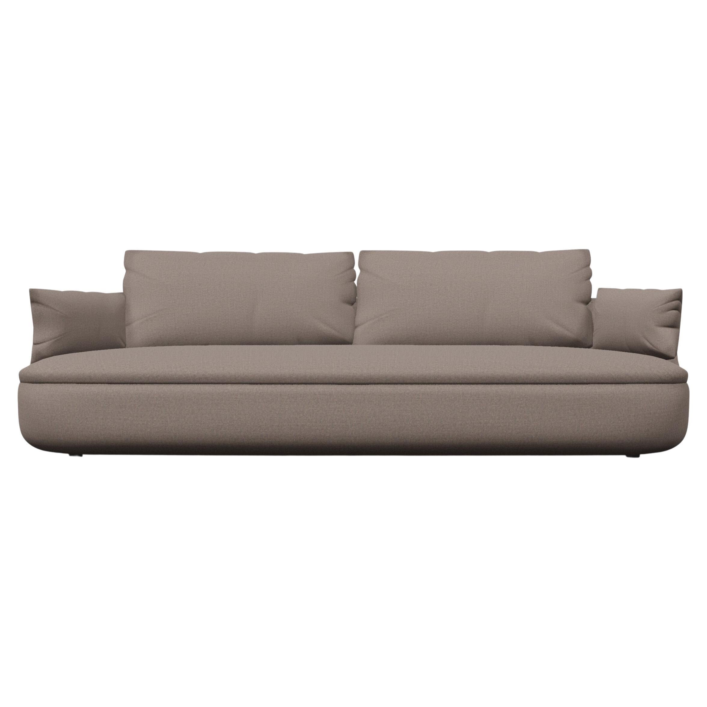 Moooi Bart Basic Sofa in Justo, Sten Beige Upholstery For Sale