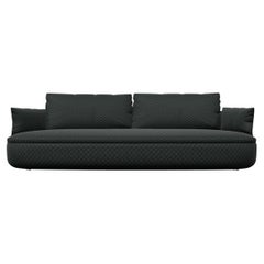 Moooi Bart: basic Sofa in Mosaik 2, 0972, dunkelgrüne Polsterung