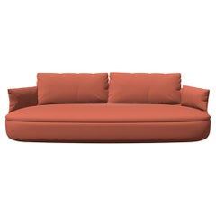 Moooi Bart: basic Sofa im Stahlschliff, 2, 550 Rosa Polsterung