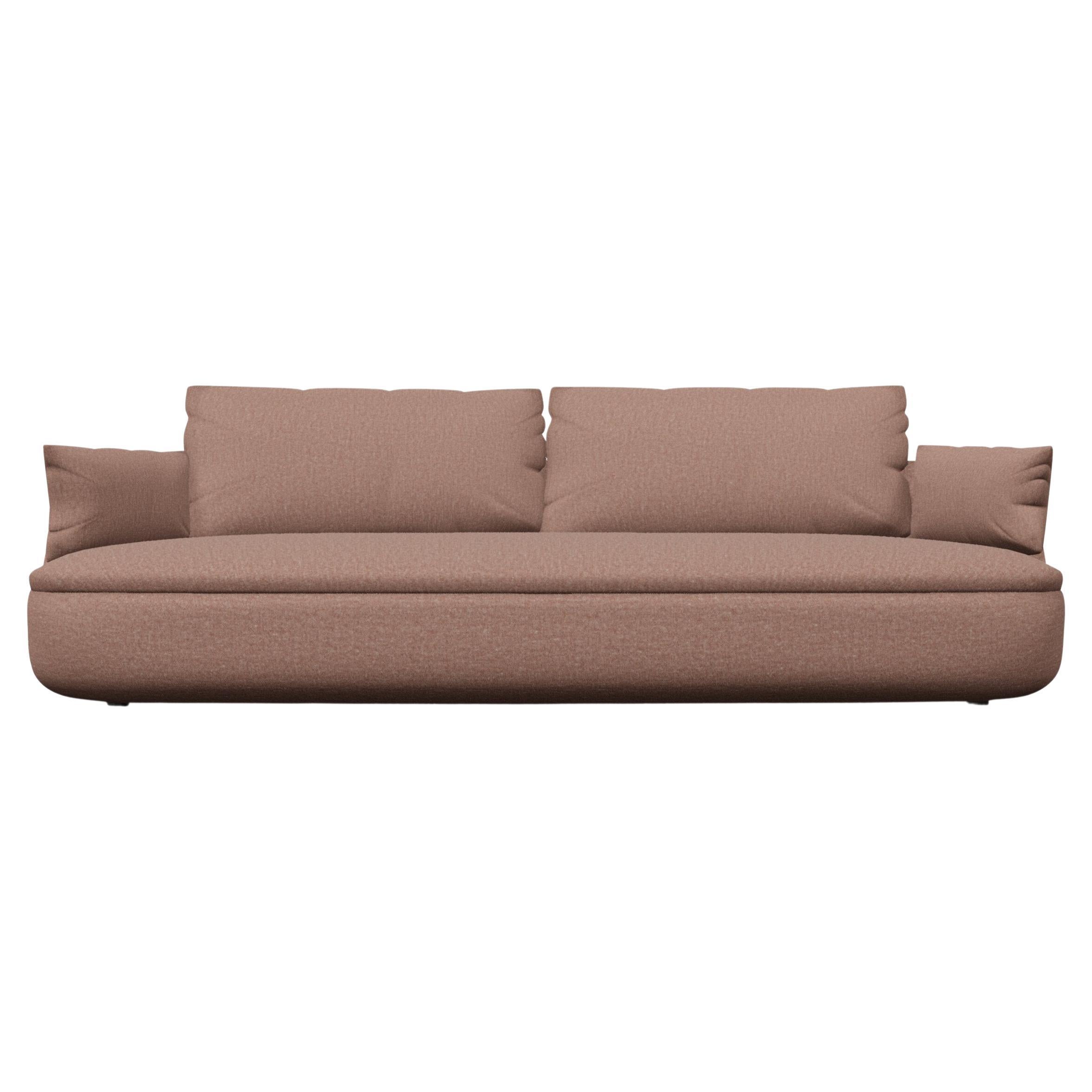 Moooi Bart Basic Sofa in Vesper, Bronze Upholstery For Sale