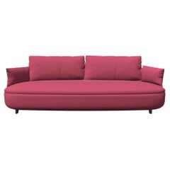 Moooi Bart Canape Sofa in Divina 3, 626 Rosa Polsterung