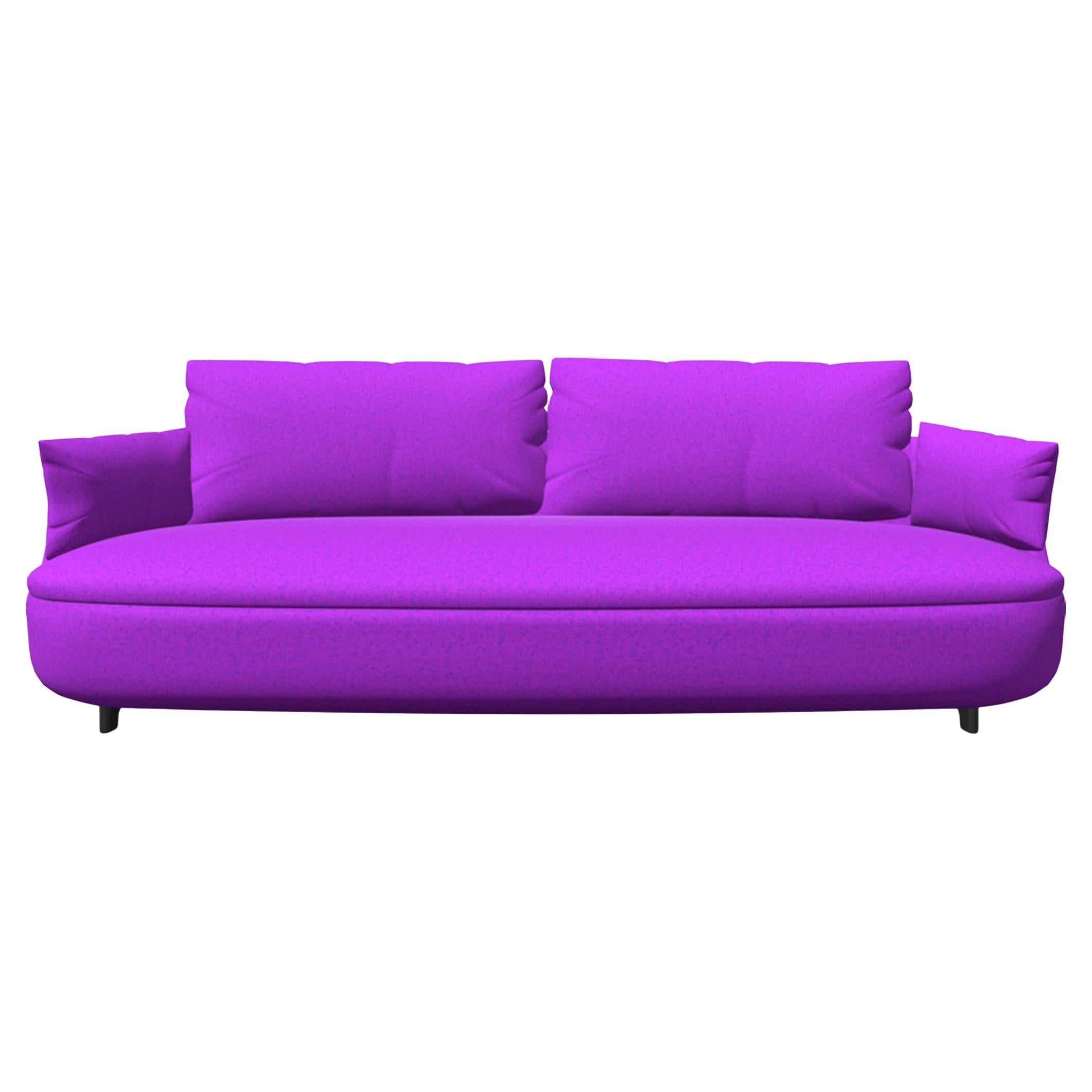 Moooi Bart Canape Sofa in Divina 3, 666 Purple Upholstery For Sale