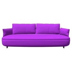 Moooi Bart Canape Sofa in Divina 3, 666 Purple Upholstery