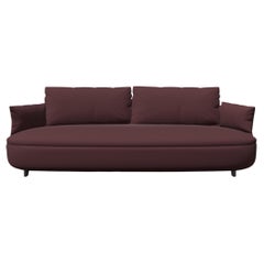 Moooi Bart Canape Sofa in Divina MD, 673 Red Upholstery