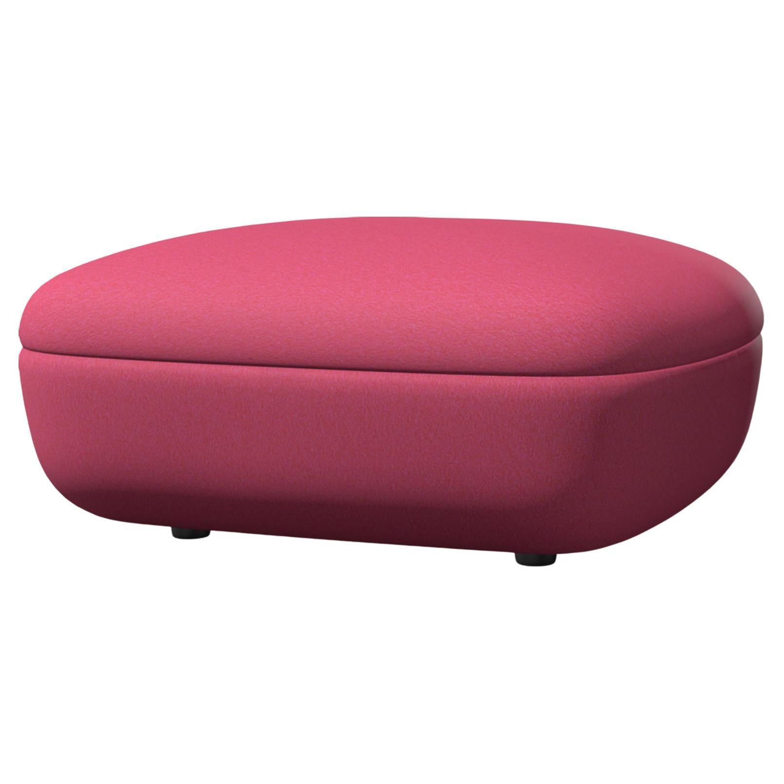 Moooi Bart Footstool in Divina 3, 626 Pink Upholstery