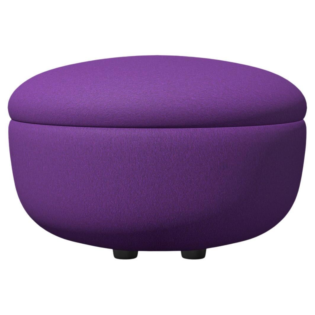 Moooi Bart Pouf in Divina 3, 666 Purple Upholstery