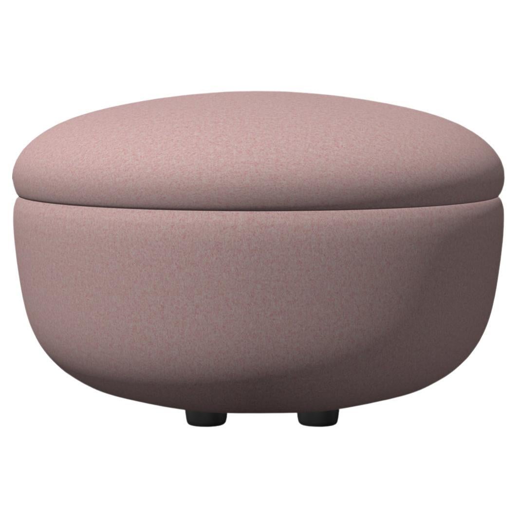 Moooi Bart Pouf in Divina MD, 613 Pink Upholstery For Sale