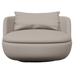 Moooi Bart Swivel Armchair in Foam Seat with Justo, Muse Upholstery