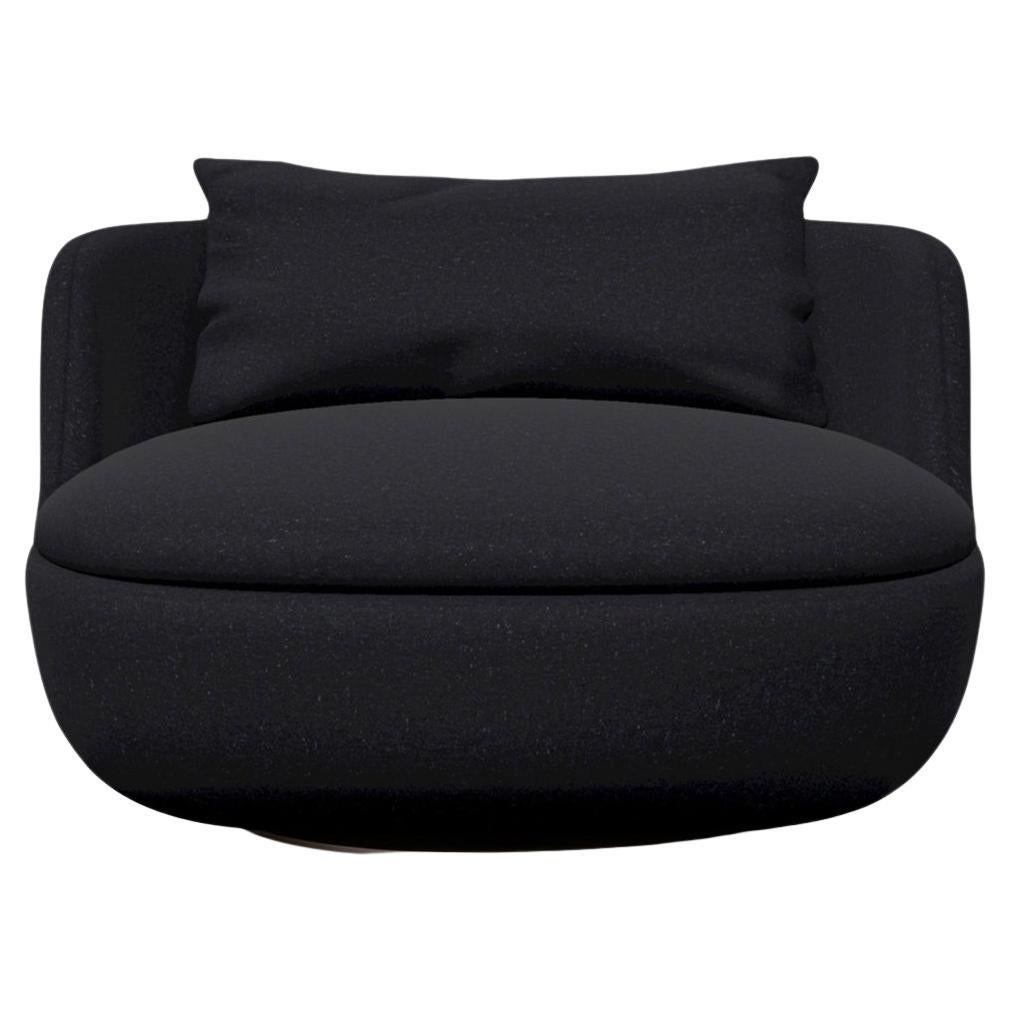 Moooi Bart Swivel Armchair in Foam Seat with Solis, Dawn Upholstery For Sale