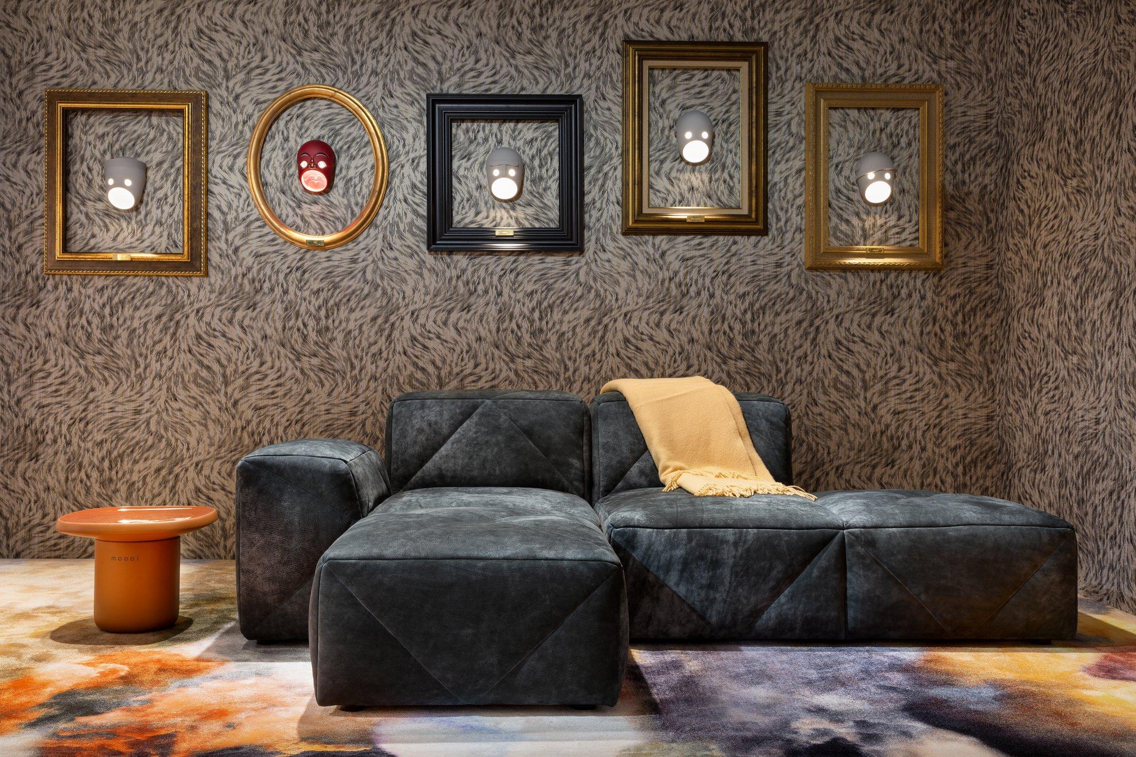 Moooi BFF Corner Module Sofa in Divina Melange 3, 571 Brown Upholstery For Sale 6