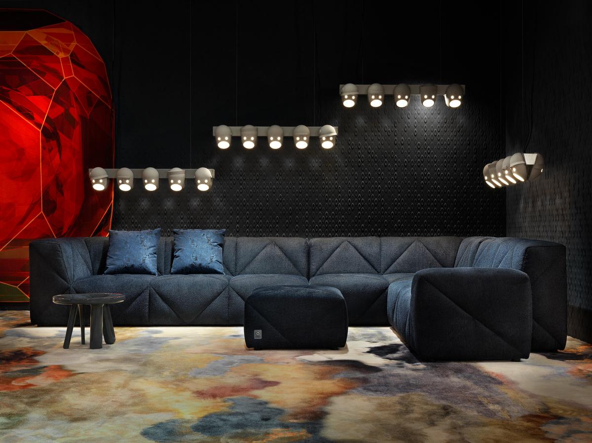 Moooi BFF Eck Modul Sofa in Divina Melange 3, 571 Braune Polsterung (Niederländisch) im Angebot